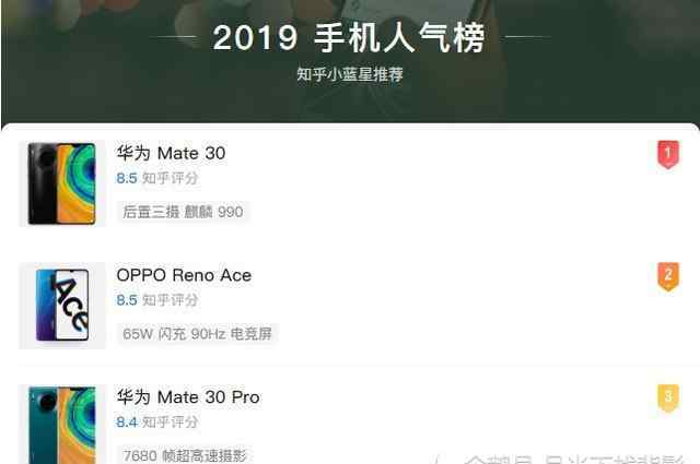 千元手机排行榜2019前十名 2019年最值得购买手机排行榜 榜单前三甲