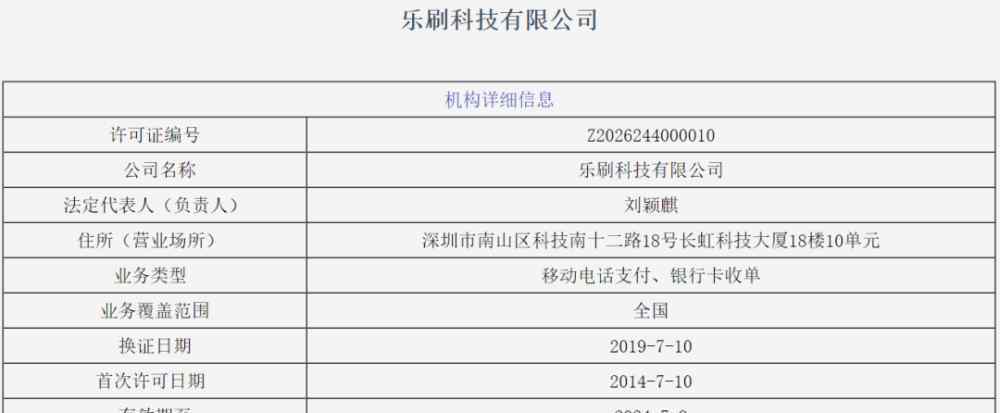 乐刷官网 又一支付股来了，乐刷母公司移卡科技赴港上市！