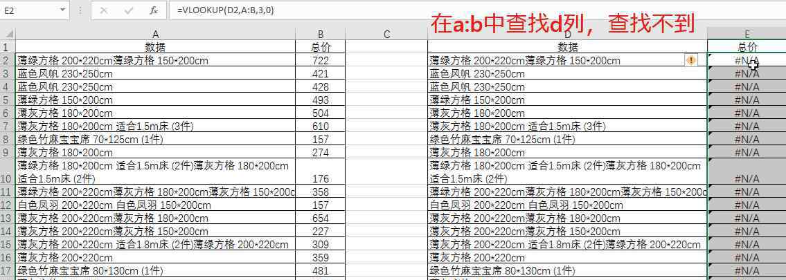 excel函数vlookup excel函数技巧：好像没错误可Vlookup函数却错误结果