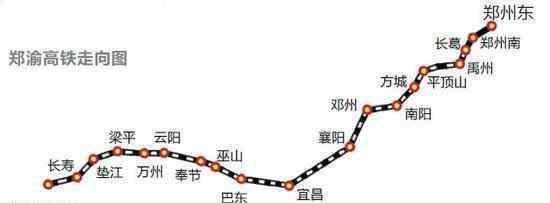 郑万高铁线路图 中国铁路规划郑万高铁规划图，高铁票价多少钱一公里？