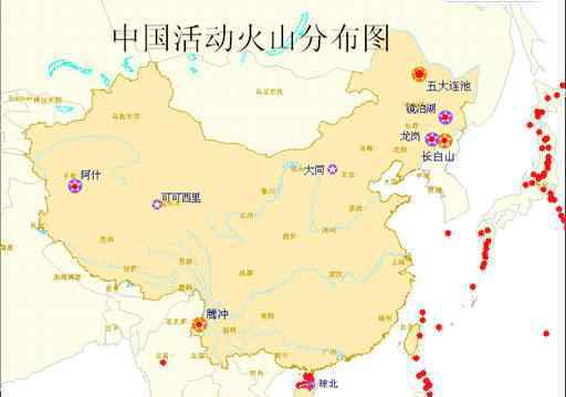 中国有没有火山 中国活火山分布图，中国最早记录的活火山是哪座？