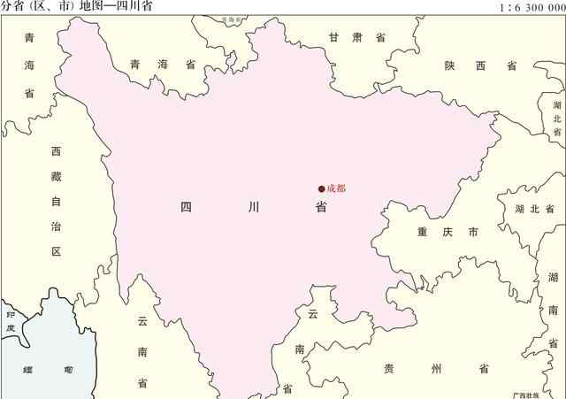 四川地图 2019新版标准地图--------------四川省地图