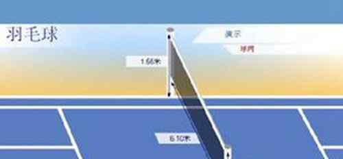 羽毛球场地标准尺寸图 国际标准羽毛球网高度是多少