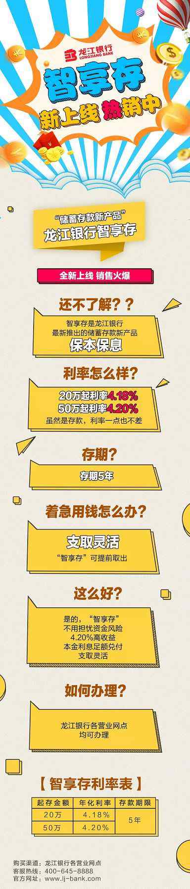 龙江银行客服 龙江银行最新推出“智享存”！！！