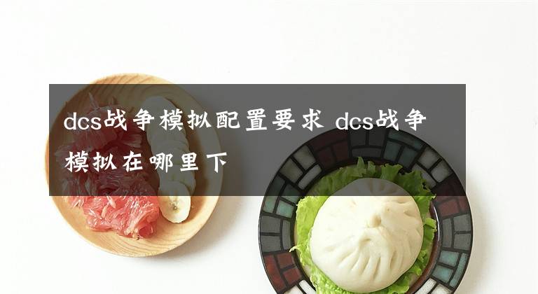 dcs战争模拟配置要求 dcs战争模拟在哪里下