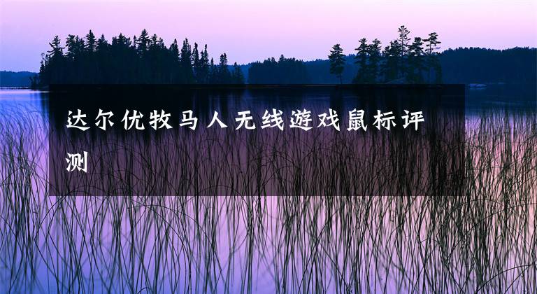 达尔优牧马人无线游戏鼠标评测文章配图