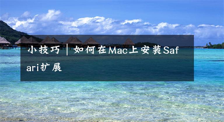 小技巧｜如何在Mac上安装Safari扩展文章配图