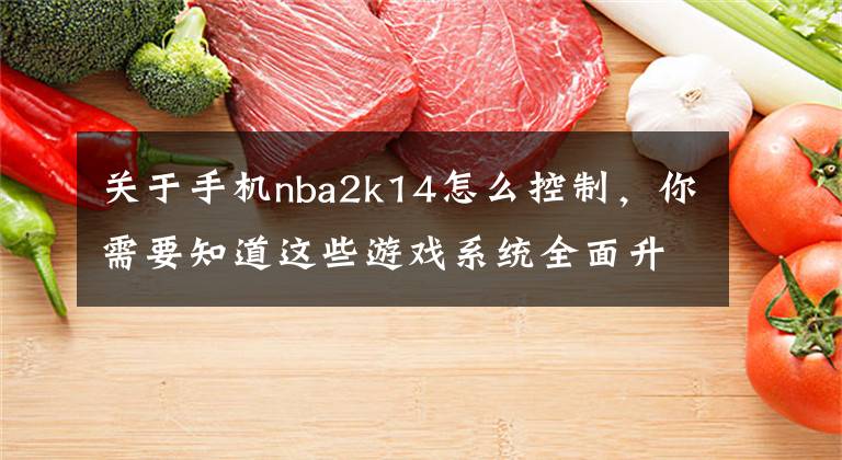 关于手机nba2k14怎么控制，你需要知道这些游戏系统全面升华 《NBA2K14》评测文章配图