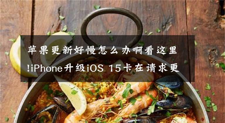 苹果更新好慢怎么办啊看这里!iPhone升级iOS 15卡在请求更新上怎么办？文章配图