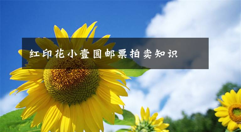 红印花小壹圆邮票拍卖知识