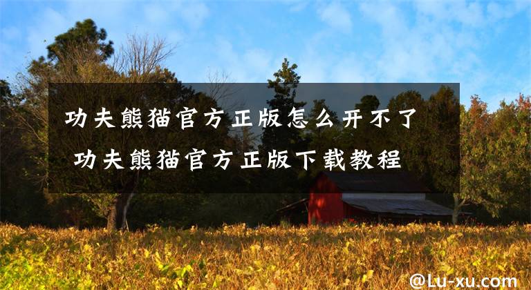 功夫熊猫官方正版怎么开不了 功夫熊猫官方正版下载教程文章配图