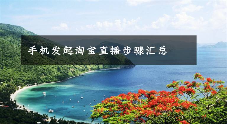 手机发起淘宝直播步骤汇总文章配图