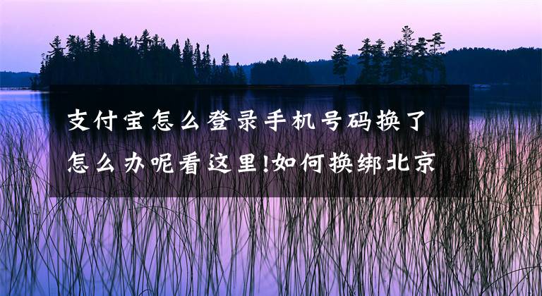 支付宝怎么登录手机号码换了怎么办呢看这里!如何换绑北京“健康宝”手机号？看这里，超实用