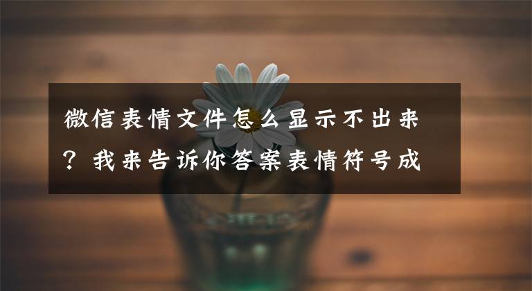 微信表情文件怎么显示不出来？我来告诉你答案表情符号成为“呈堂证供”，还能愉快地聊天吗？| 新京报快评