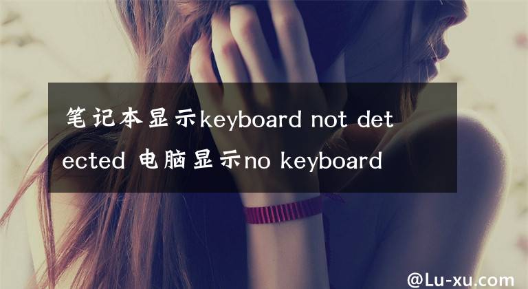 笔记本显示keyboard not detected 电脑显示no keyboard