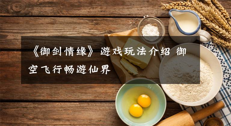 《御剑情缘》游戏玩法介绍 御空飞行畅游仙界文章配图