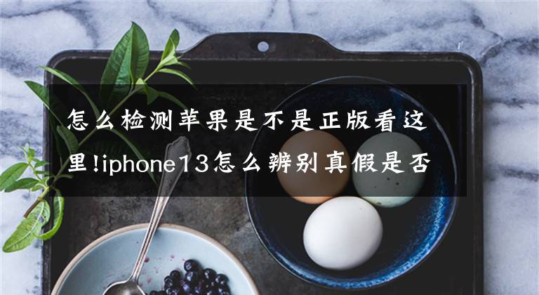 怎么检测苹果是不是正版看这里!iphone13怎么辨别真假是否是正品 如何查验iPhone13