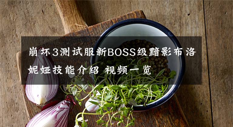 崩坏3测试服新BOSS级黯影布洛妮娅技能介绍 视频一览文章配图