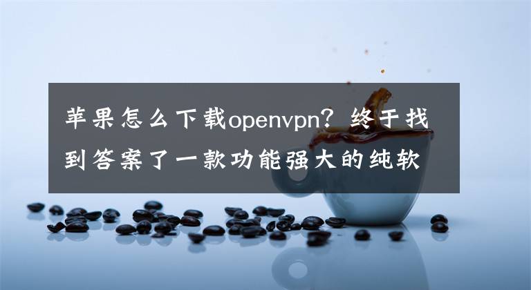 苹果怎么下载openvpn？终于找到答案了一款功能强大的纯软件VPN产品-派克斯VPN