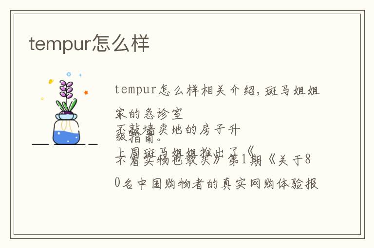 tempur怎么样