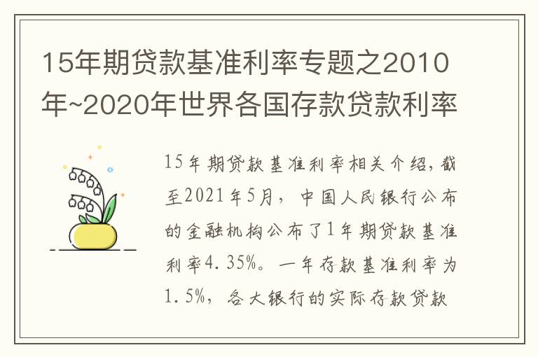15年期贷款基准利率专题之2010年~2020年世界各国存款贷款利率文章配图