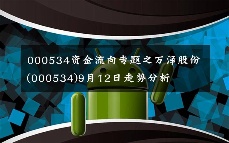 000534资金流向专题之万泽股份(000534)9月12日走势分析