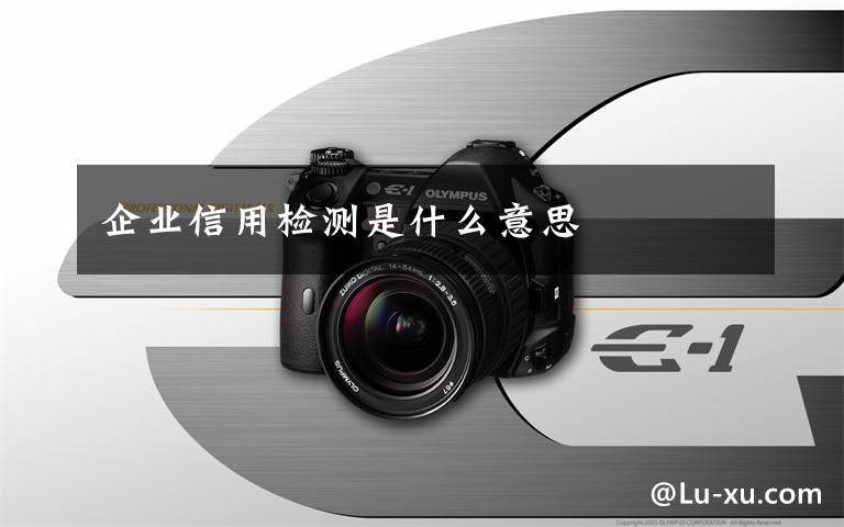 企业信用检测是什么意思文章配图