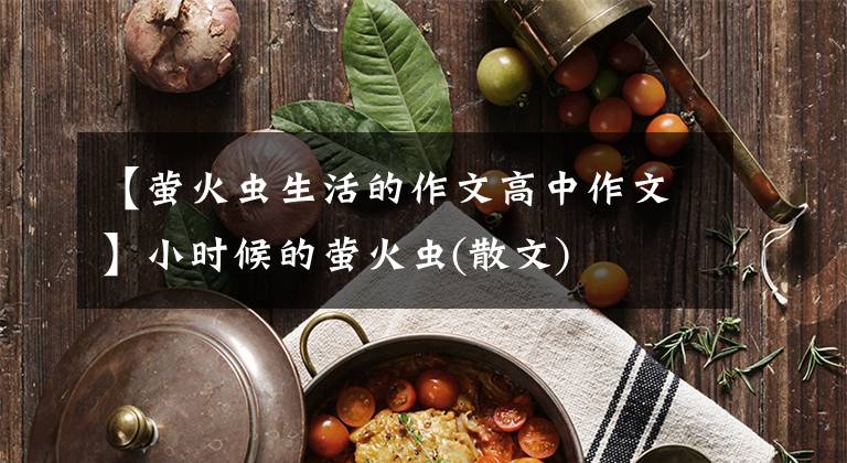 【萤火虫生活的作文高中作文】小时候的萤火虫(散文)