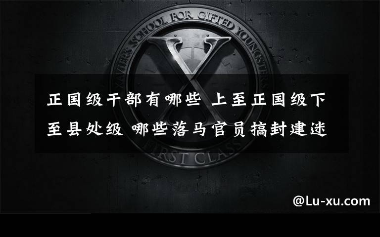 正国级干部有哪些 上至正国级下至县处级 哪些落马官员搞封建迷信