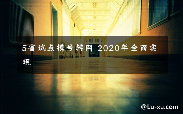 5省试点携号转网 2020年全面实现