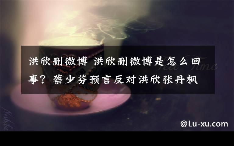 洪欣删微博 洪欣删微博是怎么回事？蔡少芬预言反对洪欣张丹枫交往的原因文章配图
