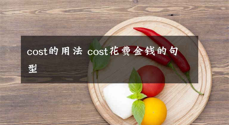 cost的用法 cost花费金钱的句型