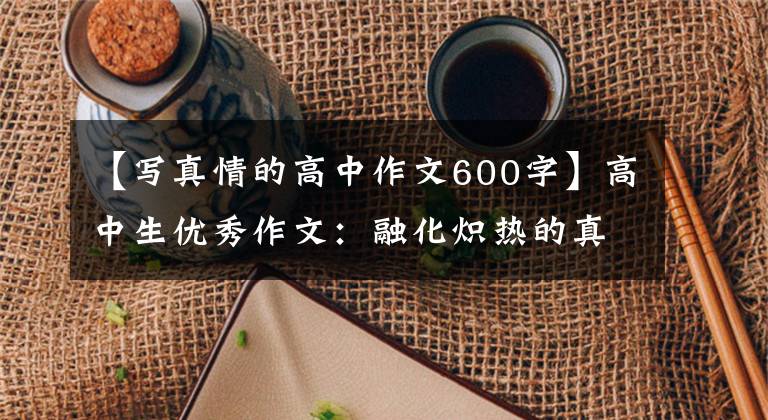 【写真情的高中作文600字】高中生优秀作文：融化炽热的真心融化冰雪文章配图