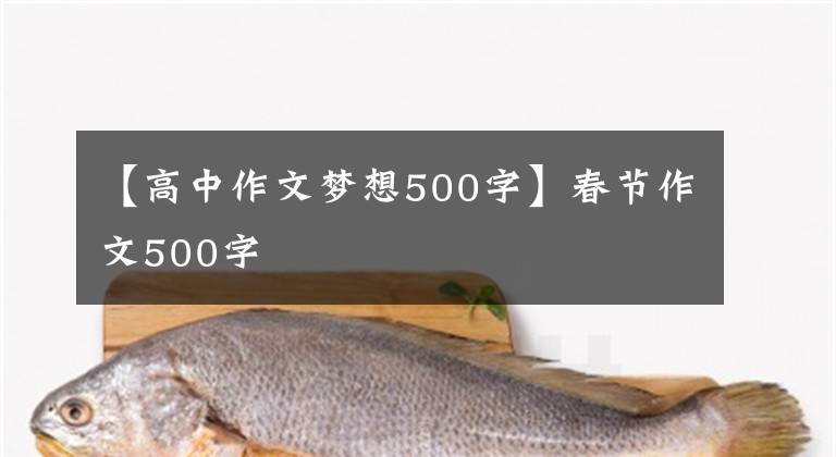 【高中作文梦想500字】春节作文500字