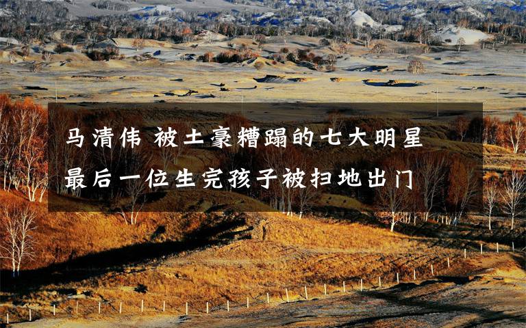 马清伟 被土豪糟蹋的七大明星 最后一位生完孩子被扫地出门文章配图