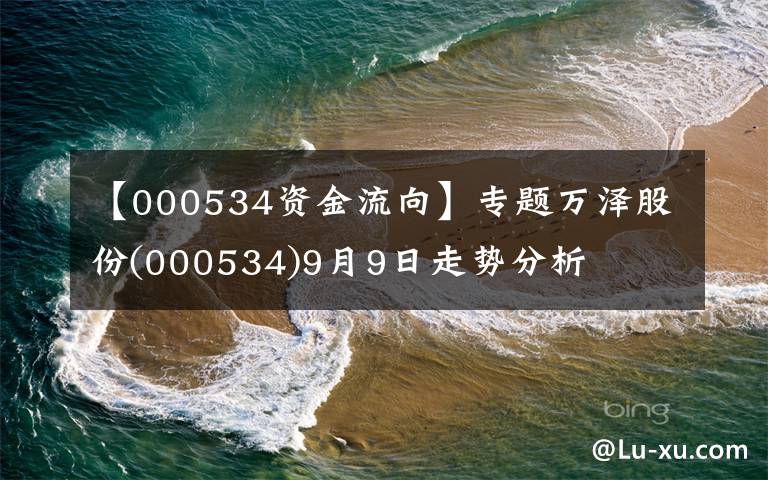 【000534资金流向】专题万泽股份(000534)9月9日走势分析