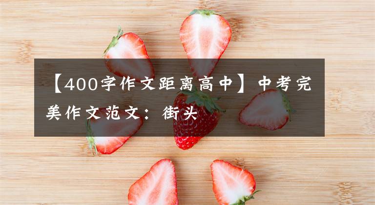 【400字作文距离高中】中考完美作文范文：街头文章配图