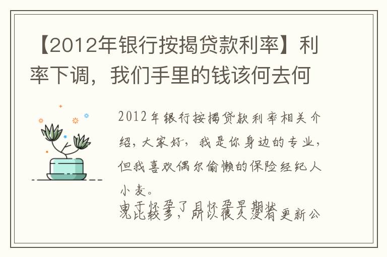 【2012年银行按揭贷款利率】利率下调，我们手里的钱该何去何从？