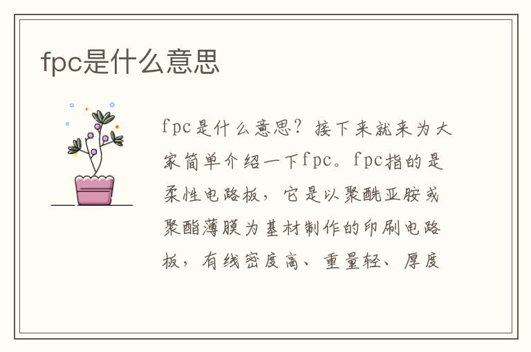 fpc是什么意思