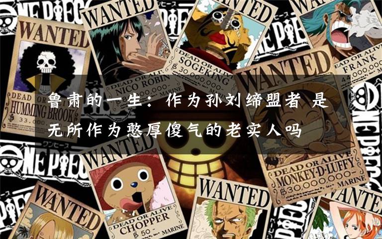 鲁肃的一生：作为孙刘缔盟者 是无所作为憨厚傻气的老实人吗