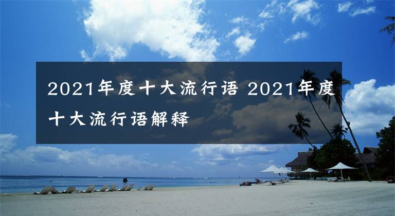 2021年度十大流行语 2021年度十大流行语解释