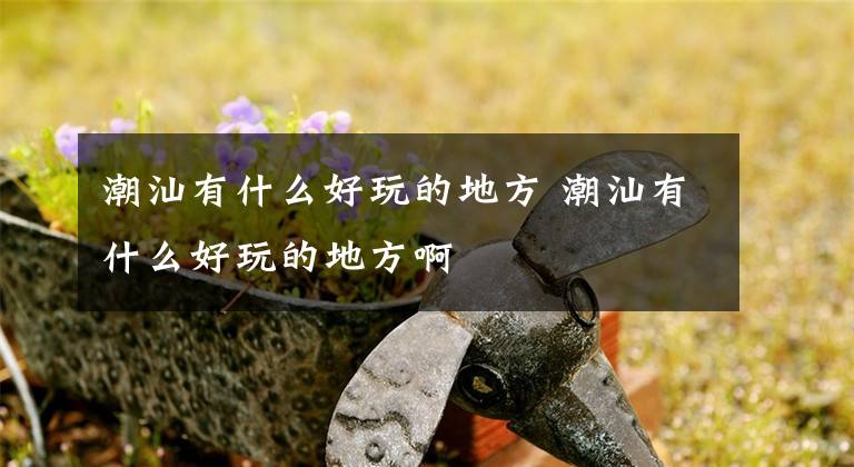 潮汕有什么好玩的地方 潮汕有什么好玩的地方啊文章配图