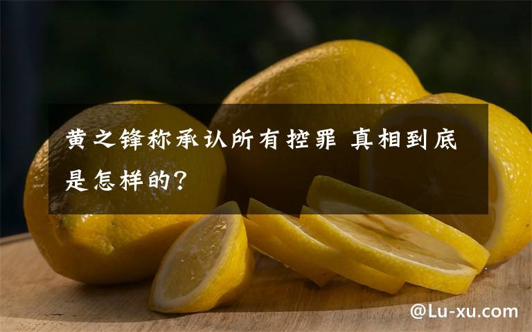 黄之锋称承认所有控罪 真相到底是怎样的？文章配图