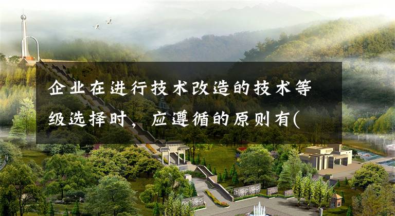 企业在进行技术改造的技术等级选择时，应遵循的原则有( )。文章配图