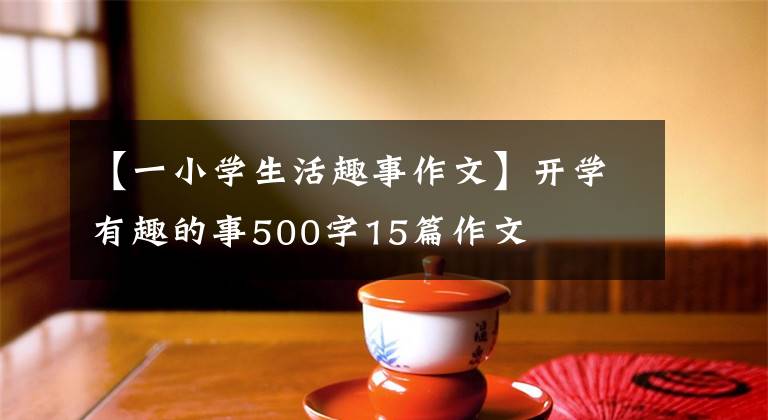 【一小学生活趣事作文】开学有趣的事500字15篇作文文章配图