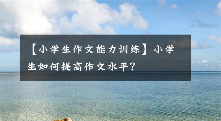 【小学生作文能力训练】小学生如何提高作文水平？文章配图