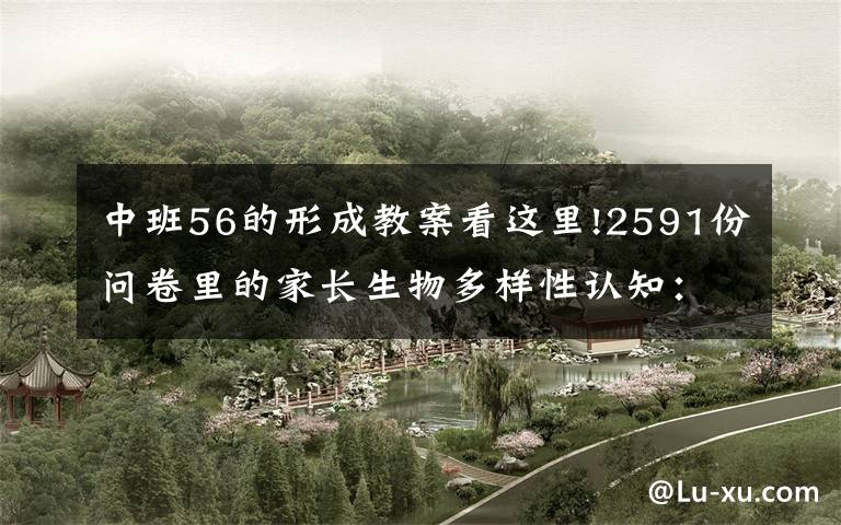 中班56的形成教案看这里!2591份问卷里的家长生物多样性认知：隔着屏幕，难闻花香