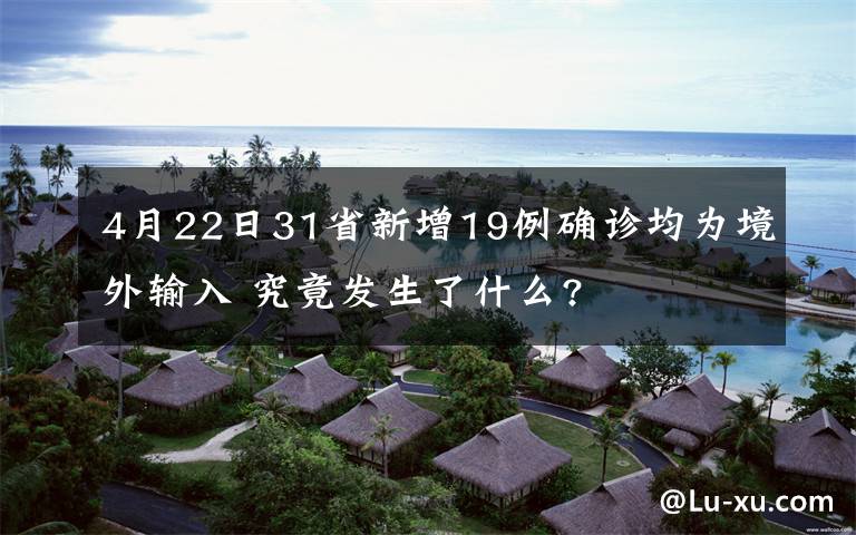 4月22日31省新增19例确诊均为境外输入 究竟发生了什么?