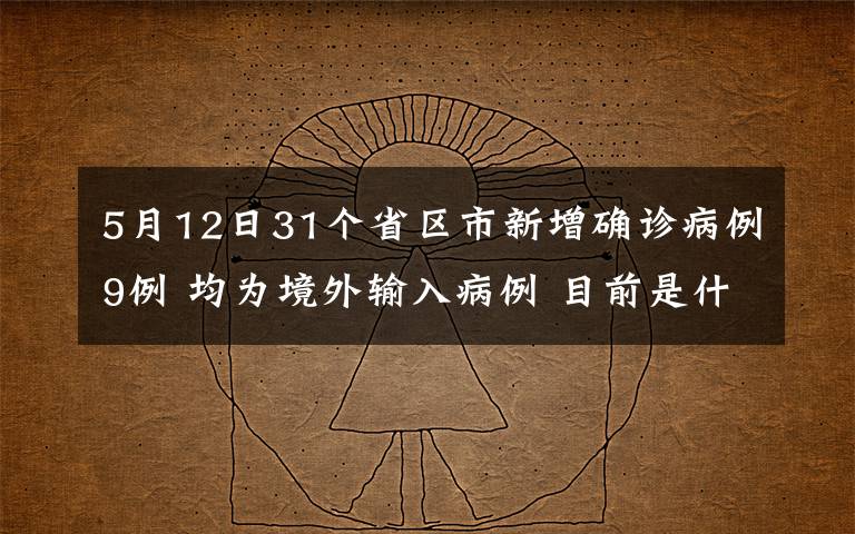 5月12日31个省区市新增确诊病例9例 均为境外输入病例 目前是什么情况？