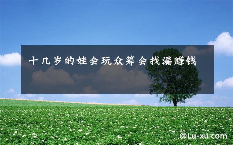十几岁的娃会玩众筹会找漏赚钱文章配图